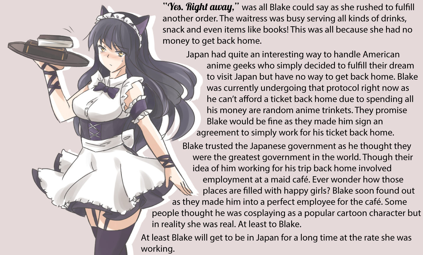 Blake in Japan TG Captions Cafe